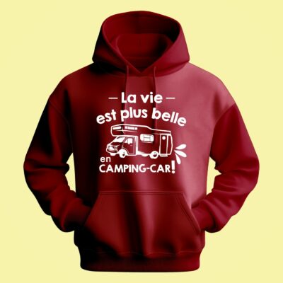 Sweat Homme "La Vie Est Plus Belle En Camping Car"