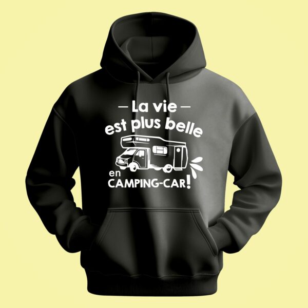 Sweat Homme "La Vie Est Plus Belle En Camping Car" – Image 6