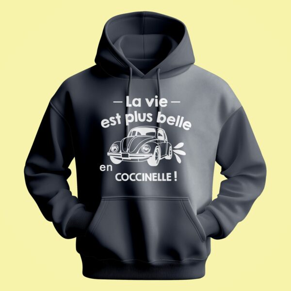 Sweat Homme "La Vie Est Plus Belle En Coccinelle" – Image 5