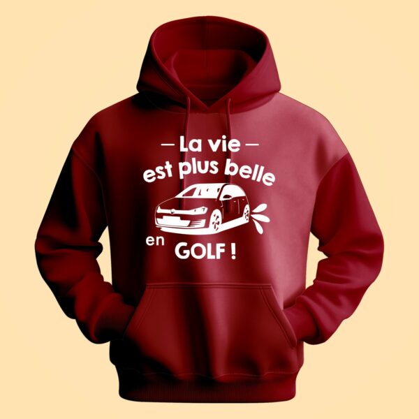 Sweat Homme "La Vie Est Plus Belle En Golf" – Image 5