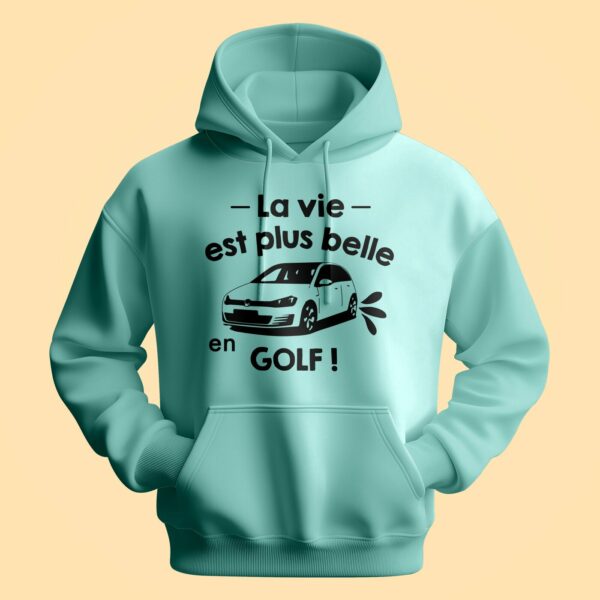 Sweat Homme "La Vie Est Plus Belle En Golf" – Image 3