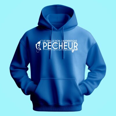 Sweat Homme "Le Vrai L'authentique Pêcheur"