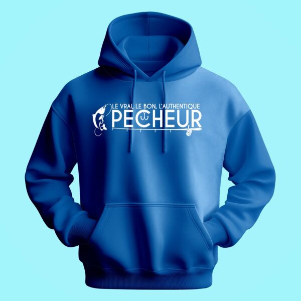 Sweat Homme "Le Vrai L'authentique Pêcheur"
