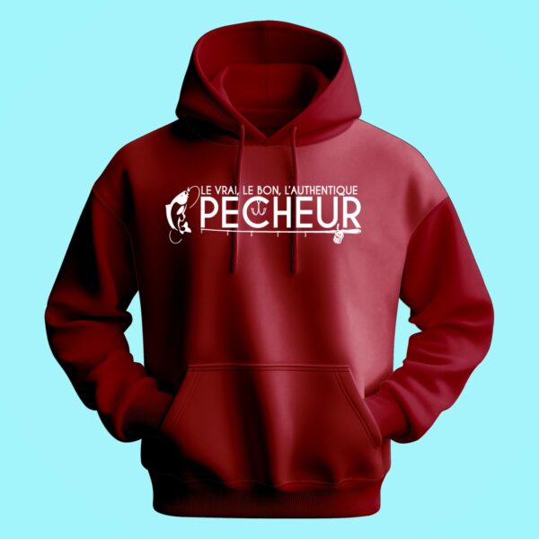 Sweat Homme "Le Vrai L'authentique Pêcheur" – Image 4
