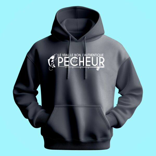 Sweat Homme "Le Vrai L'authentique Pêcheur" – Image 5