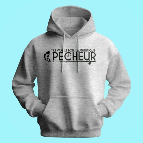 Sweat Homme "Le Vrai L'authentique Pêcheur" – Image 2