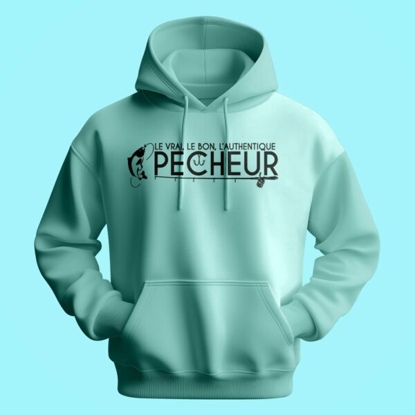 Sweat Homme "Le Vrai L'authentique Pêcheur" – Image 3