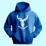 sweat homme meilleur chasseur cerf bleu roi