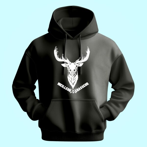 Sweat Homme "meilleur Chasseur "Cerf – Image 6