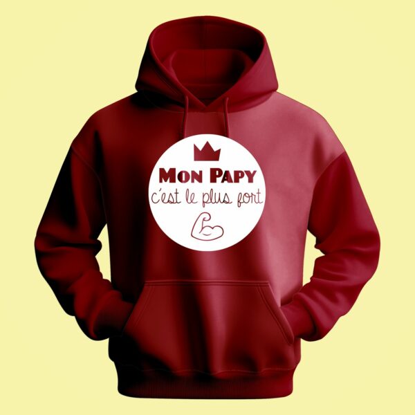 Sweat Homme "mon Papy C'est Le Plus Fort" – Image 4