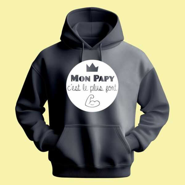 Sweat Homme "mon Papy C'est Le Plus Fort" – Image 5