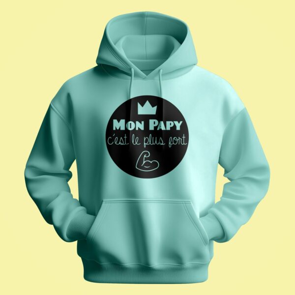 Sweat Homme "mon Papy C'est Le Plus Fort" – Image 2
