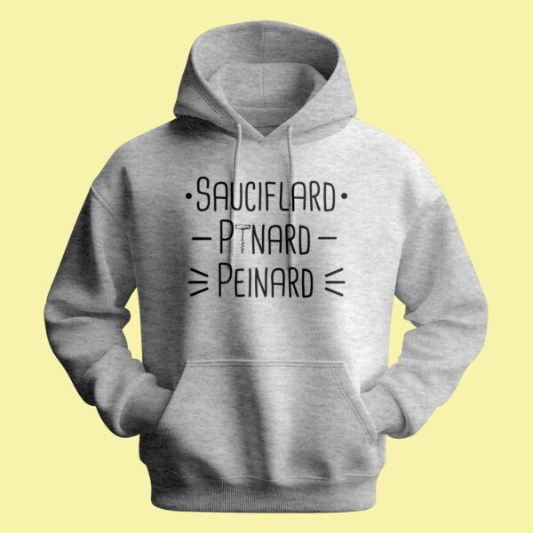 Sweat Homme "sauciflard Pinard Peinard" – Image 2