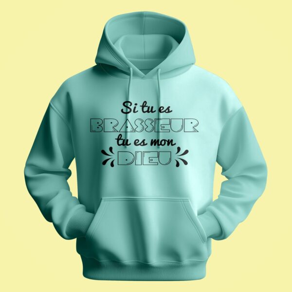 Sweat Homme "si Tu Es Brasseur Tu Es Mon Dieu" – Image 3