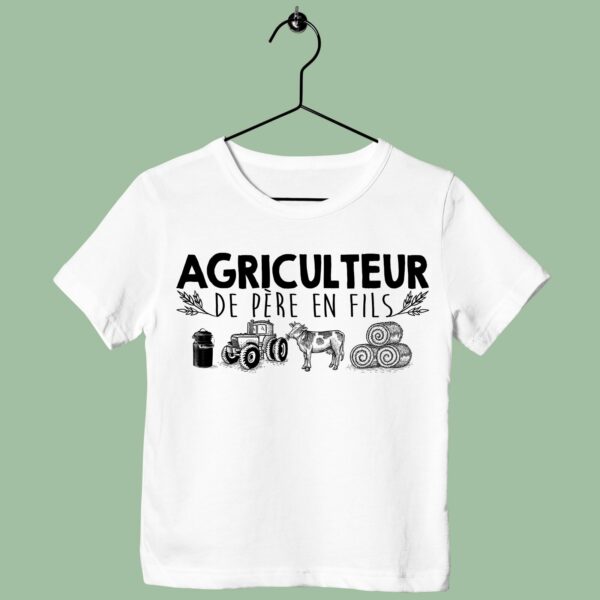 T-Shirt Enfant "agriculteur De Père En Fils" – Image 2