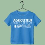 T-Shirt Enfant "agriculteur De Père En Fils" 14 t shirt enfant agriculteur de pere en fils bleu roi