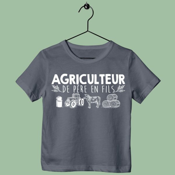T-Shirt Enfant "agriculteur De Père En Fils" – Image 6
