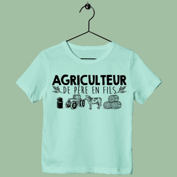T-Shirt Enfant "agriculteur De Père En Fils" – Image 3