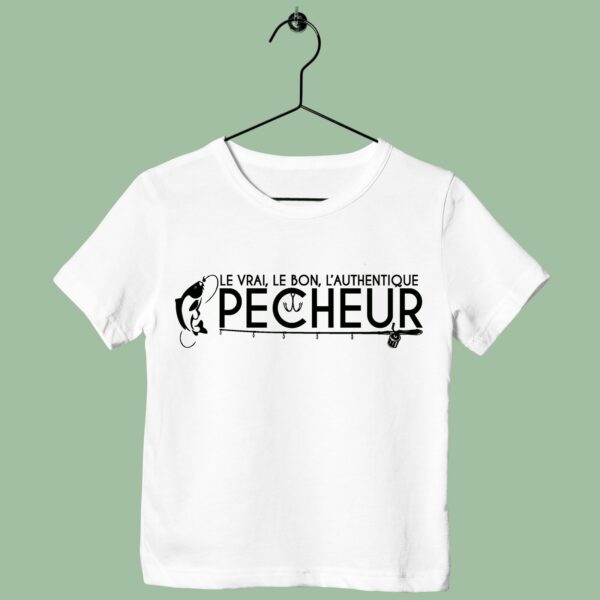 T-Shirt Enfant "l'authentique Pêcheur" – Image 2