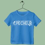t shirt enfant authentique pecheur bleu roi