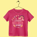 T-Shirt Enfant "future Mamie 2026" 13 t shirt enfant future mamie 2026 rose fushia