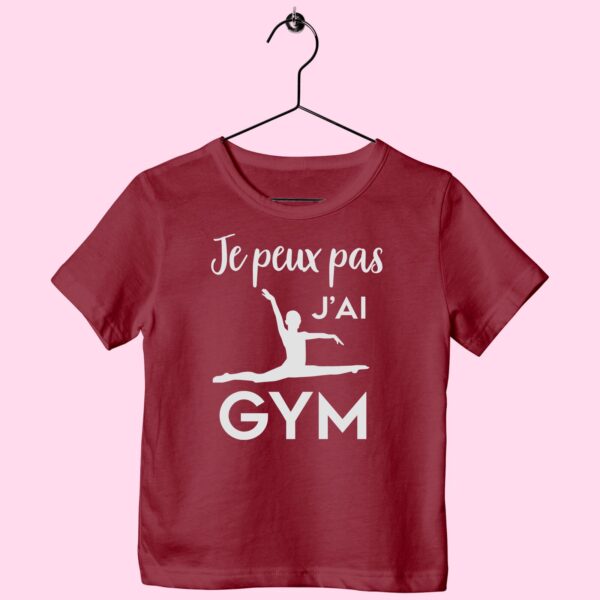 T-Shirt Enfant "je Peux Pas J'ai Gym"(grand Écart) – Image 5