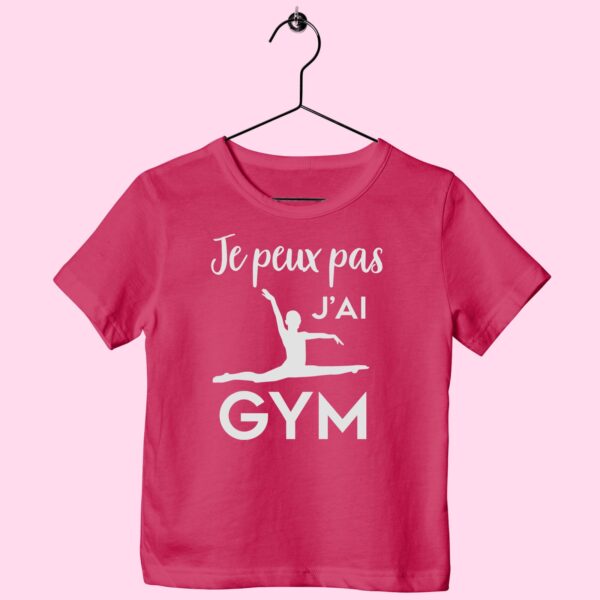 T-Shirt Enfant "je Peux Pas J'ai Gym"(grand Écart) – Image 4