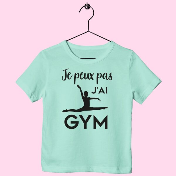 T-Shirt Enfant "je Peux Pas J'ai Gym"(grand Écart)