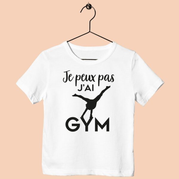 T-Shirt Enfant "je Peux Pas J'ai Gym"(poutre) – Image 2