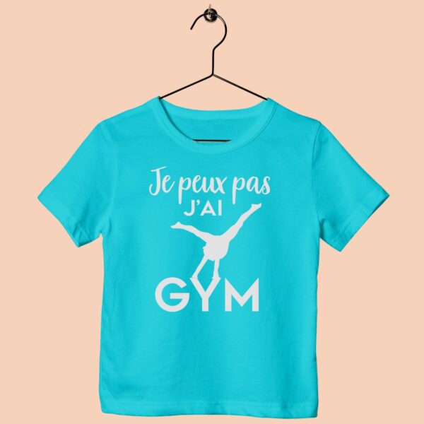 T-Shirt Enfant "je Peux Pas J'ai Gym"(poutre) – Image 4