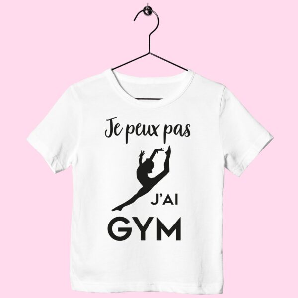 T-Shirt Enfant "je Peux Pas J'ai Gym"(saut) – Image 2