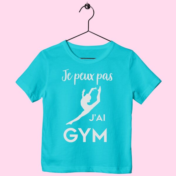 T-Shirt Enfant "je Peux Pas J'ai Gym"(saut) – Image 4