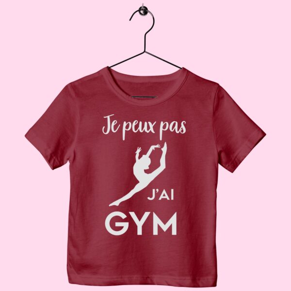 T-Shirt Enfant "je Peux Pas J'ai Gym"(saut) – Image 5