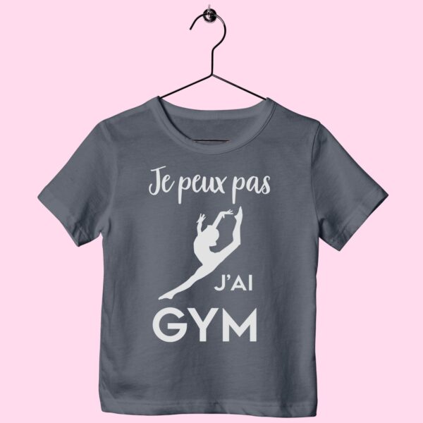 T-Shirt Enfant "je Peux Pas J'ai Gym"(saut) – Image 6