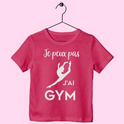 T-Shirt Enfant "je Peux Pas J'ai Gym"(saut)