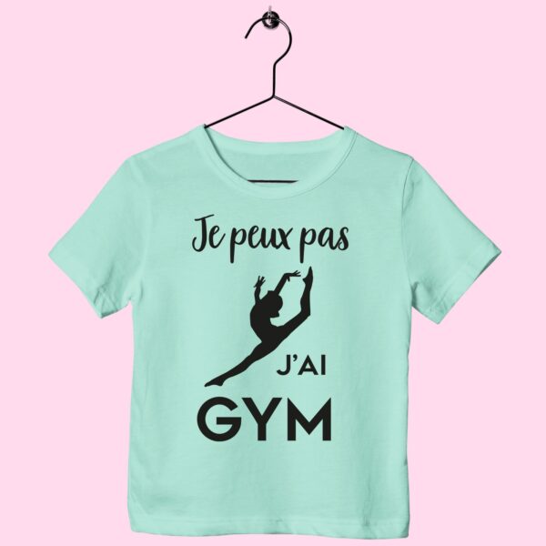 T-Shirt Enfant "je Peux Pas J'ai Gym"(saut) – Image 3