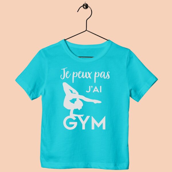 T-Shirt Enfant "je Peux Pas J'ai Gym"(sol) – Image 3