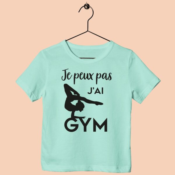 T-Shirt Enfant "je Peux Pas J'ai Gym"(sol) – Image 2