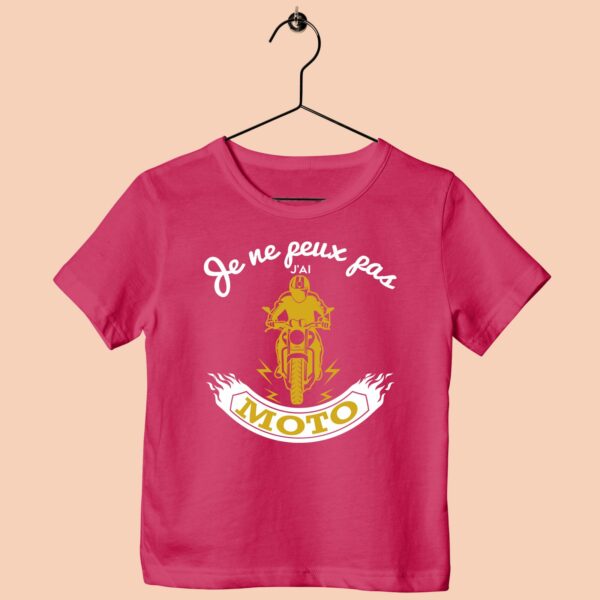 T-Shirt Enfant "je ne Peux Pas J'ai Moto" – Image 6