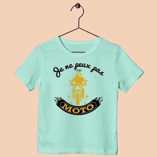 T-Shirt Enfant "je ne Peux Pas J'ai Moto" – Image 3