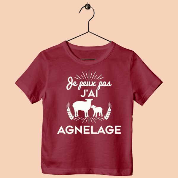 T-Shirt Enfant "Je Peux Pas J'ai Agnelage" – Image 6