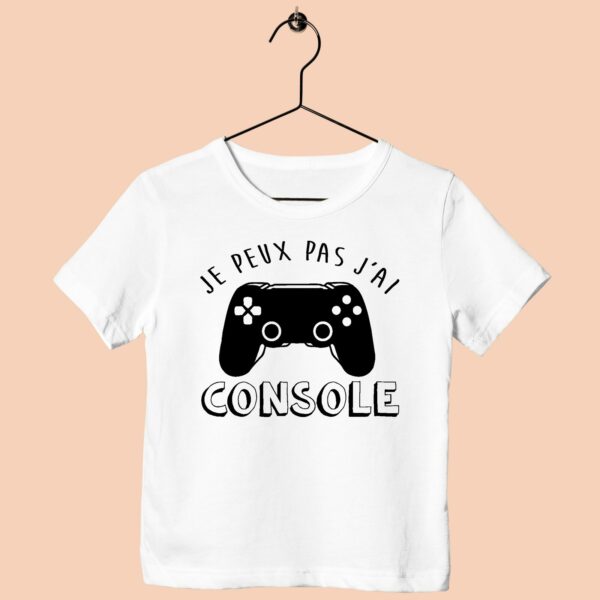 T-Shirt Enfant "Je Peux Pas J'ai Console" – Image 2