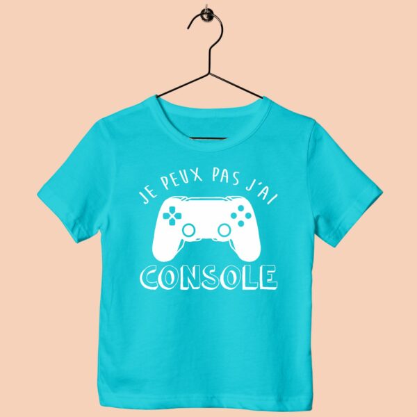 T-Shirt Enfant "Je Peux Pas J'ai Console" – Image 4