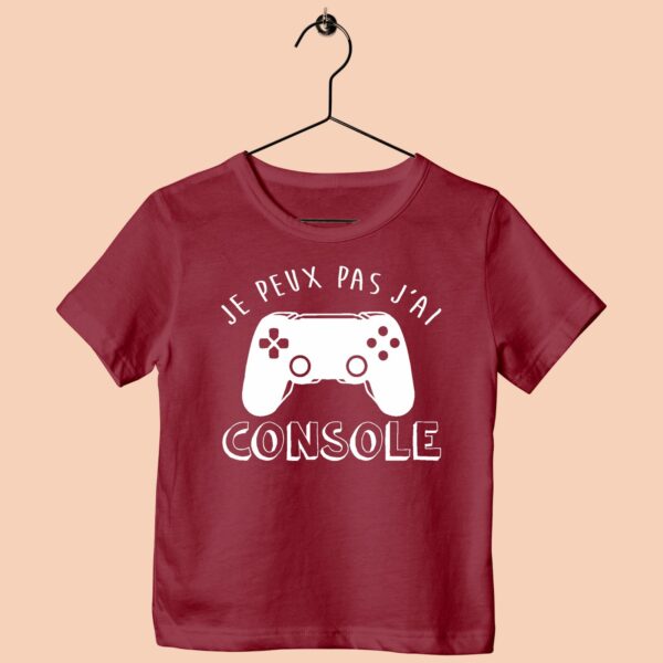 T-Shirt Enfant "Je Peux Pas J'ai Console"