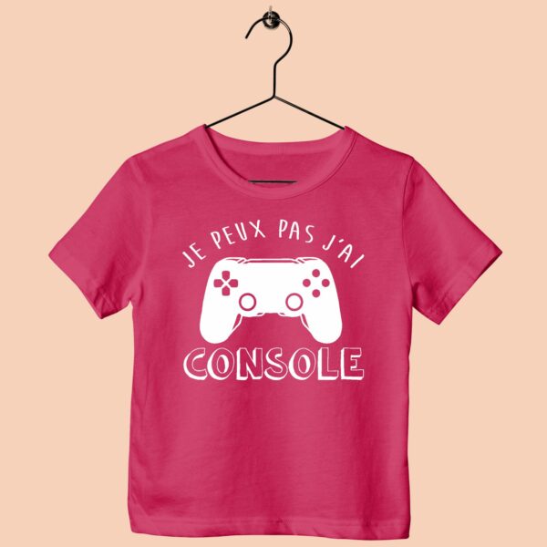 T-Shirt Enfant "Je Peux Pas J'ai Console" – Image 6