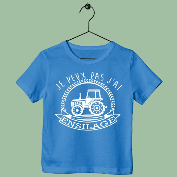 T-Shirt Enfant "Je Peux Pas J'ai Ensilage" – Image 4