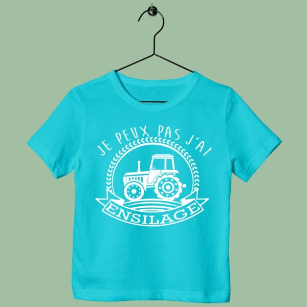 T-Shirt Enfant "Je Peux Pas J'ai Ensilage" – Image 3