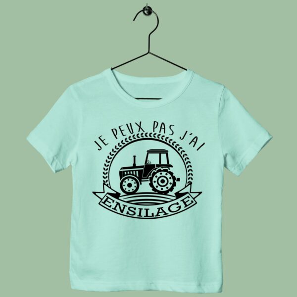 T-Shirt Enfant "Je Peux Pas J'ai Ensilage" – Image 2