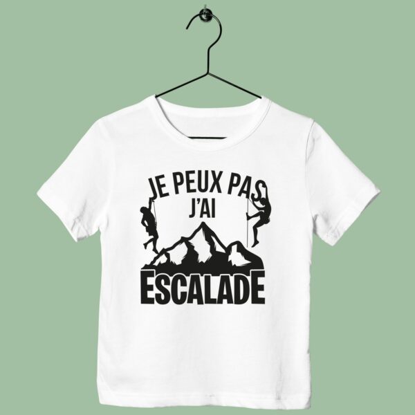 T-Shirt Enfant "je Peux Pas J'ai Escalade" – Image 2