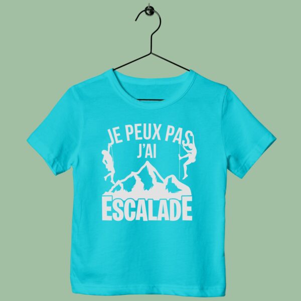T-Shirt Enfant "je Peux Pas J'ai Escalade" – Image 4